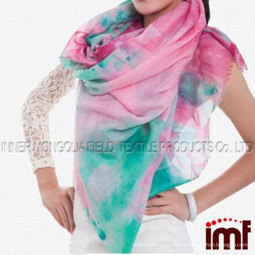 Женский красивый большой шарф из модала и кашемира